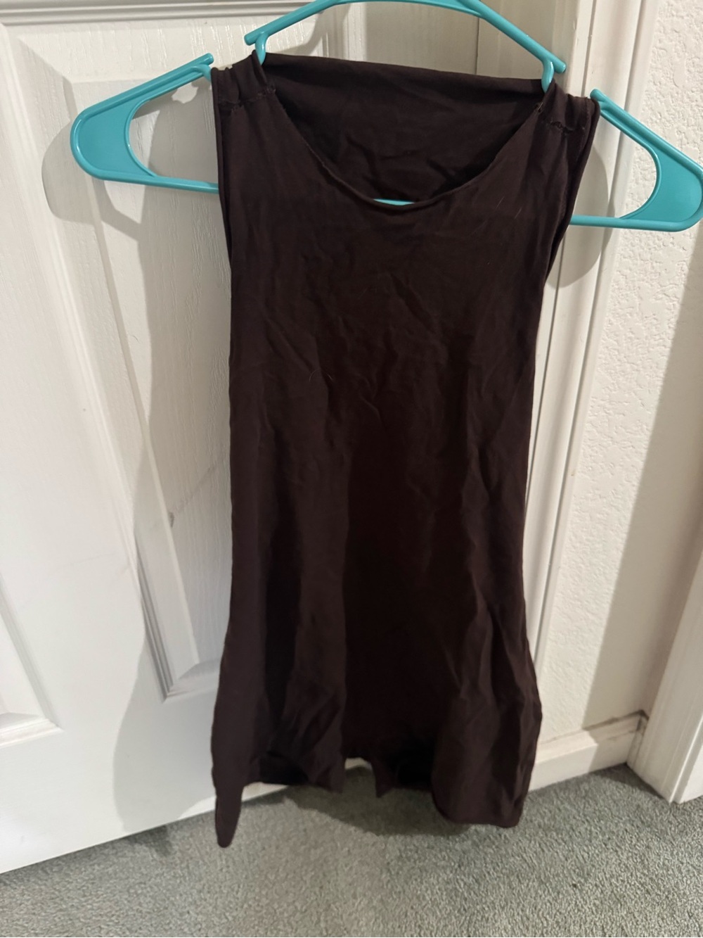 SKIMS Raw Edge Romper in Brown – Size Large 🤎